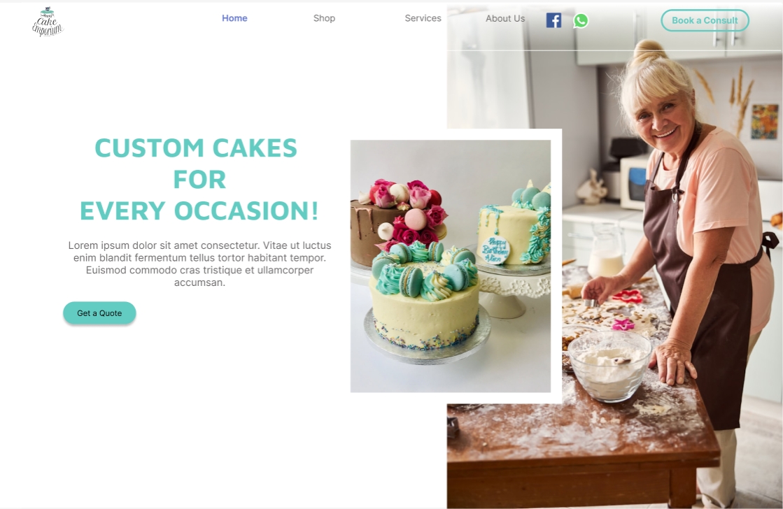 Jennys bakery website