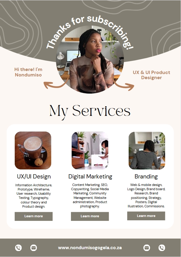 Email newsletter from canva template